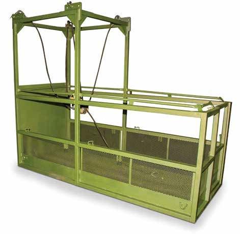 Manbaskets 900/500 Lbs. Cantilever Manbasket with 5-Part Bridle Assembly with Shackles CL-409 Deck Capacity (lbs.) Maxiumum Capacity (lbs.) Size (in.) Weight (lbs.