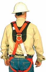 shoulder D-rings 671 Light weight full body harness (yellow) with super-quick bayonet chest and leg buckles 671PR Light weight full body harness