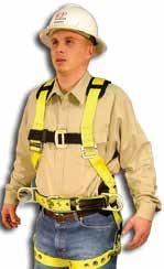 730 Full body harness with mating buckle leg straps 750 Full body harness with grommet/tongue buckle leg straps 750B 750 with hip positioning D-rings 750D 750 with shoulder