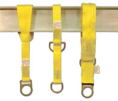 Anchors & Components Accessories Tie-Off Straps/Anchors 1100 Series 1124 24 single D-ring tie-off strap 1136 36 single D-ring tie-off strap 1148 48 single D-ring tie-off strap 1160 5 single D-ring