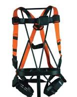 10950 209712 Plastic SafeLight Harness with Grommet Leg Straps and Low Profile Lanyard in Plastic