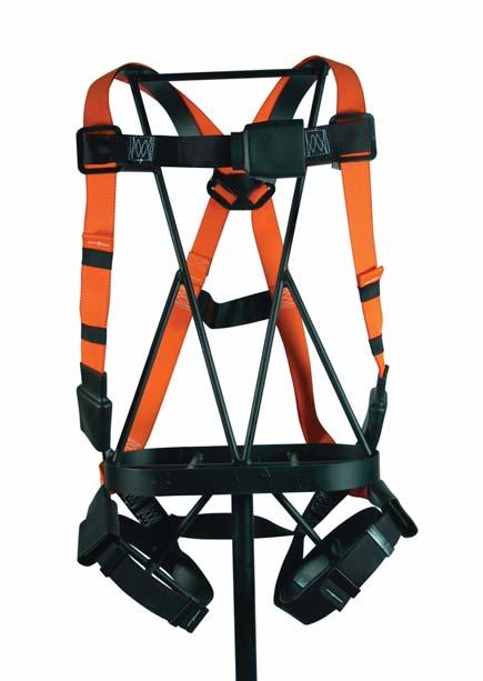 Developed specifically for welders, the Saturn Harness features webbing covered with Dupont NOMEX to resist damage from splatter and char temperatures up to 700 F.
