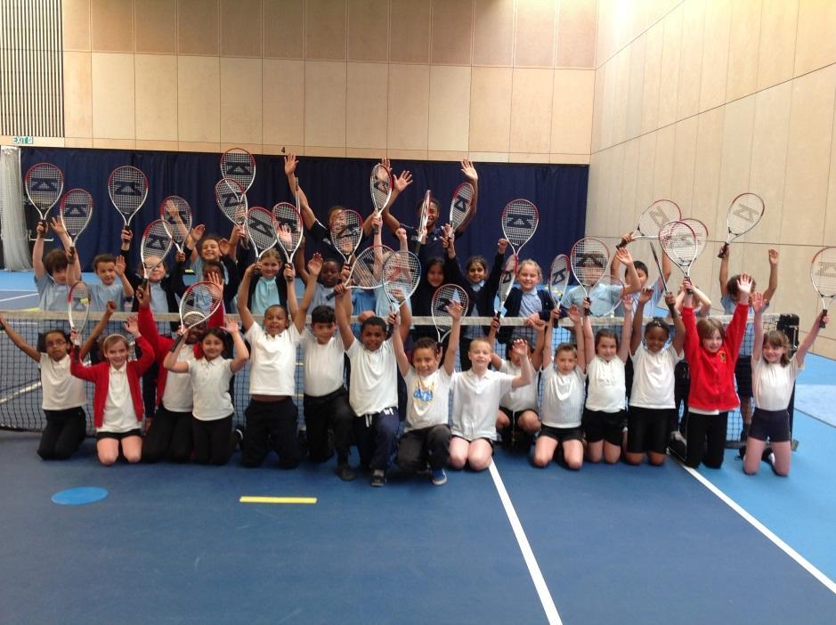 Year 4 Tennis V Hillyfield at Olympic Park: 24 th April 16 year 4 pupils had an amazing time at the Olympic Tennis Centre on Friday afternoon.