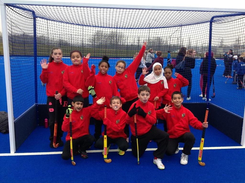 Yr5/6 Borough Hockey: 12 th February The Yr5/6 Hockey Squad had a fantastic day out competing at the Olympic Park in the Borough Hockey Competition.