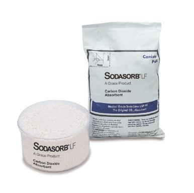 and staff Long-lasting formula will require less change-outs Sodasorb LF is available in convenient pre-pak cartridges, canister-pak bags or in jugs.