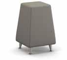 1023 1072 1192 1417 Upholstered ottoman tapers from 16" wide at top to 20" wide at bottom over 3" foam in top and.