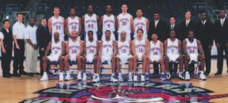 1999-2000 IN REVIEW '04 1999-2000 Toronto Raptors. Front Row (L-R): Haywoode Workman, Dell Curry, Alvin Williams, Tracy McGrady, Vince Carter, Doug Christie, Muggsy Bogues, Dee Brown, Charles Oakley.