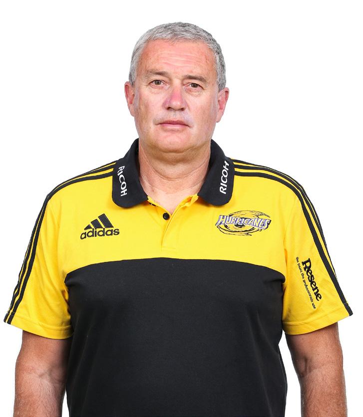 CHRIS BOYD Head Coach Boyd will be forever remembered as the first head coach to lead the Hurricanes to an Investec Super Rugby title after winning the trophy in his second year at the helm.