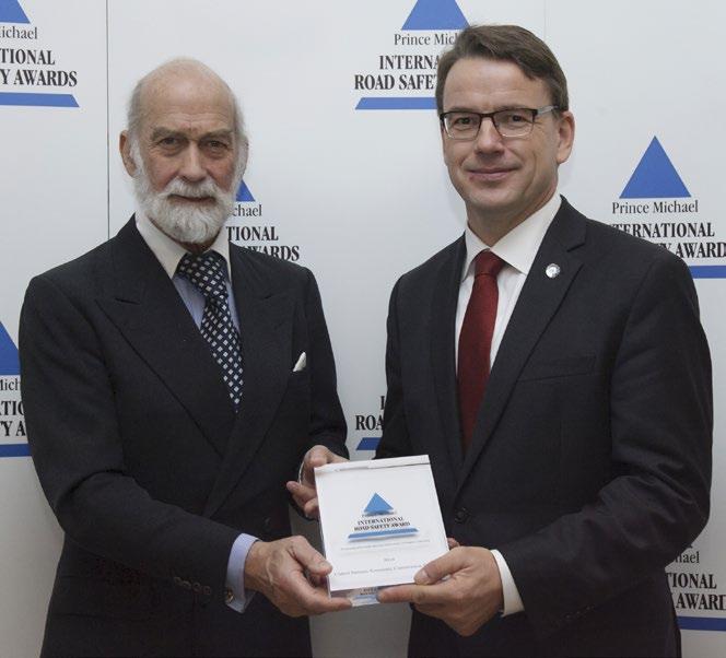 PRINCE MICHAEL INTERNATIONAL ROAD SAFETY AWARDS Prince Michael INTERNATIONAL ROAD SAFETY AWARDS Recognising achievement and innovations which will improve road safety For nearly thirty years HRH