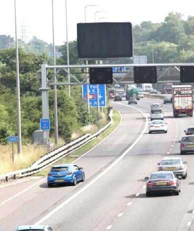 The Department for Transport produces an annual report showing that in free-flowing conditions on motorways 46% of cars and light commercial vehicle exceed the speed limit and around 11% exceed the