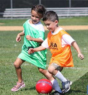 children to try a variety of sports with a helping hand from Mom, Dad, guardian, family friend, or special family member!