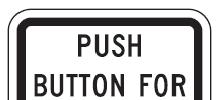 Symbol added to pedestrian pushbutton