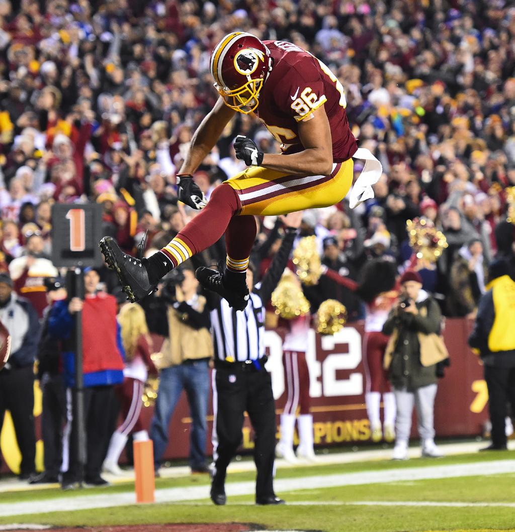 GAME RELEASE In recent seasons, Redskins players have often extolled the ability of tight end Jordan Reed to anyone who will listen.