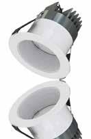Zhaga-compliant modules OPTIONS - Diffused or clear glass - Three colour options for secondary reflector: mirrored, black or white - Phase dimming, 1-10V, Touch, DALI Dimmable available on request -