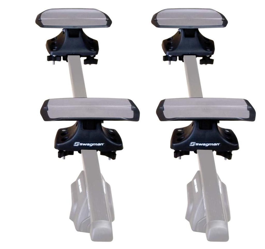 Saddle pivots to assist loading 2 tie-down straps with soft cam