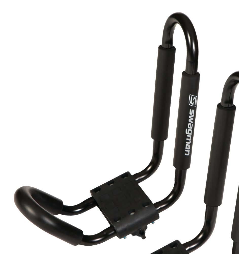 5 crossbars Includes 2 tie-down straps with padded cam lock