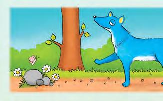 Coyote followed the instructions faithfully. His Ode to Blue went on for hours. On the fourth day, his fur fell out. And on the fifth day, it grew back, electric blue. Excellent color! said Coyote.