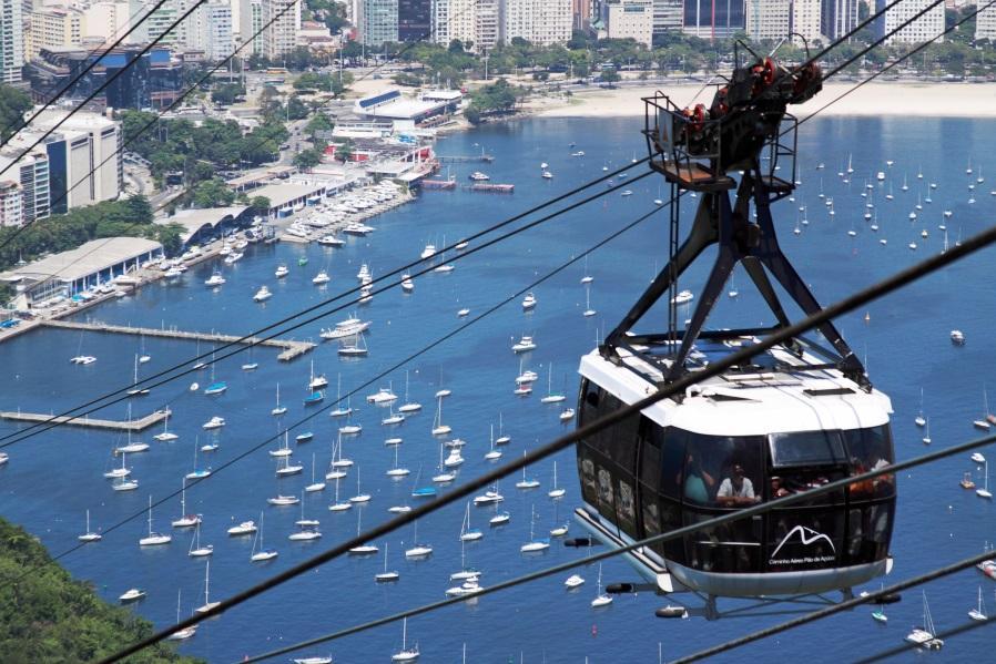 4. Considered as Environmentally Sustainable Transport (EST) Sentosa Island Cable Car Passing over Harbour