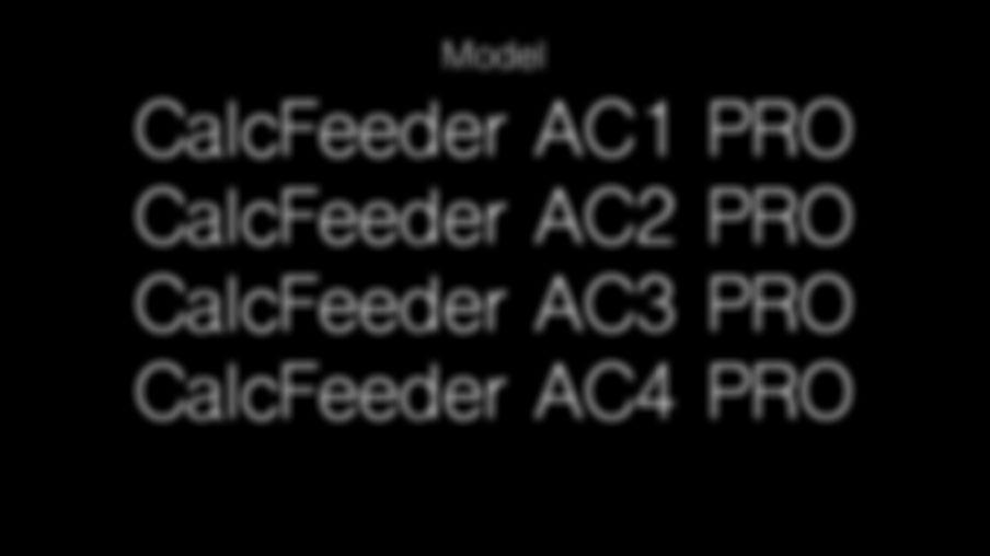 AC1 PRO CalcFeeder AC2