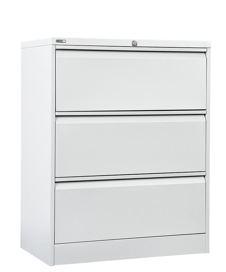 GLF2-2 Drawer Lateral Filing Cabinet 705mm H x 900mm W x 473mm D GLF3-3