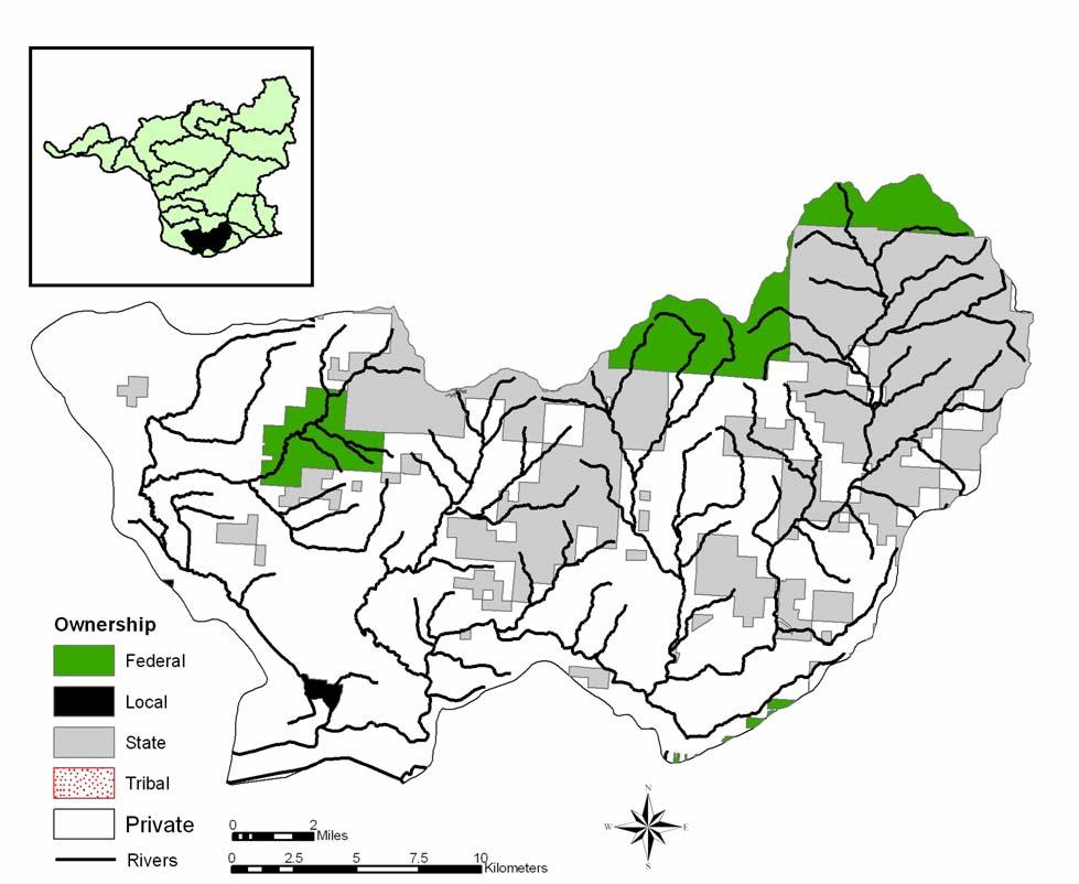 Figure 15-3. Landownership within the Washougal basin.