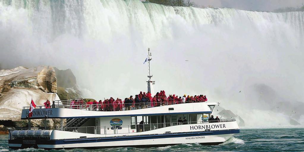 TUESDAY EVENING RECEPTION HORNBLOWER NIAGARA CRUISE Tuesday evening we will depart from the hotel and head to Hornblower Niagara Cruises, sponsored by Walker Industries, for a thrilling new way to