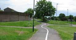 Some of these paths are wider than others and may have been intended for informal cycling use from the start.