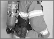 Protective Clothing and Related Equipment Self-Contained Breathing Apparatus (SCBA) Allows firefighters to work in hazardous atmospheres Has a limited supply of air Protects from immediate harm and