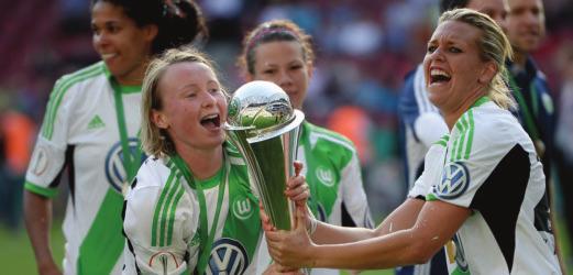 FFC Frankfurt forward gives us her lowdown on the Wolfsburg squad that landed the UEFA Women s Champions League at the first time of asking.