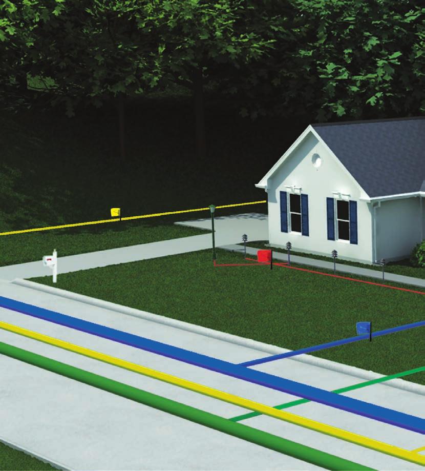 8 Underground Utilities Many utilities such as electric, natural gas and petroleum pipelines, water, sewer and telecommunications run underground for safety and aesthetic reasons.