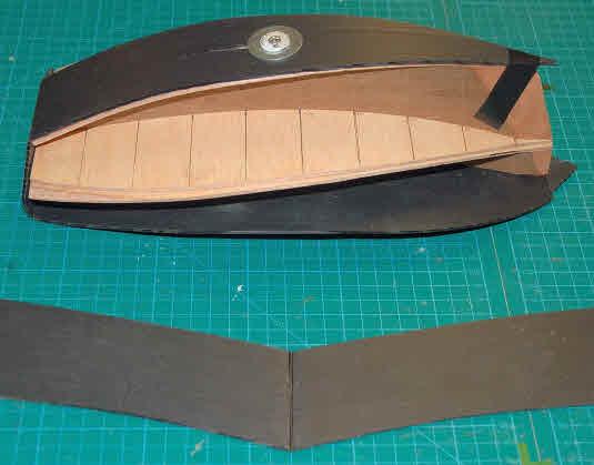 cut to allow fold round jig Fitting panels