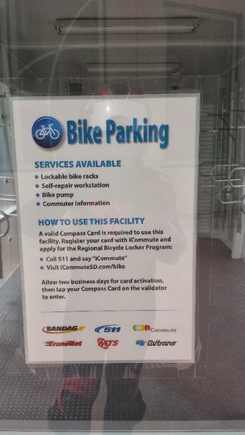 Off-Site Resources Webpage with system-wide bike information including bike parking at each station, special parking