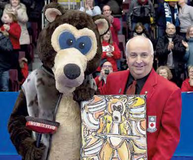 Brier Bear was an instant hit and Caughie entertained in the costume at every Brier that followed, culminating with his 37th and final appearance last March in his adopted hometown of St. John s.