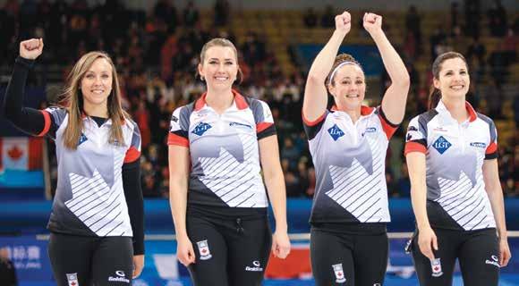 PHOTOS: WORLD CURLING FEDERATION/ALINA PAVLYUCHIK AND CÉLINE STUCKI All this didn t mean the team wasn t working hard on the ice as well.
