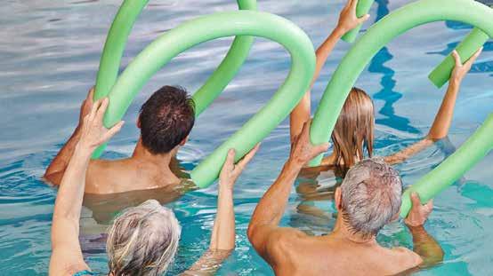Clive Creations AQUATIC PROGRAMS ADULT AQUATIC EXERCISE Reduce stress on joints and use water s natural resistance. Exercise at the pool!
