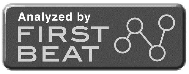 Heart beat analysis technology producing Training Effect is provided and supported by Firstbeat Technologies Ltd. 4.
