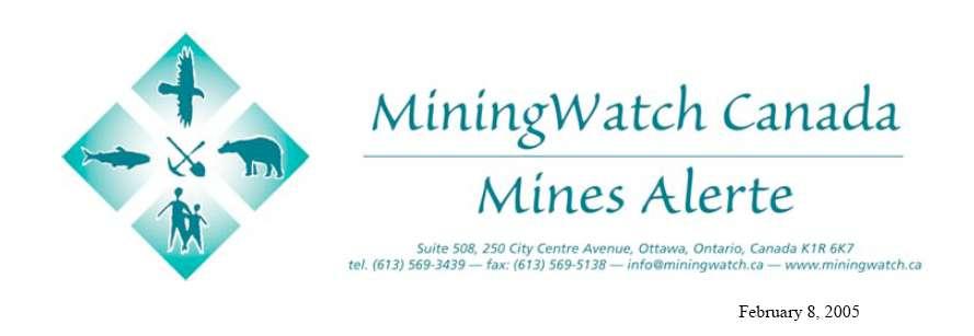 2004 Miningwatch Website: Dr.