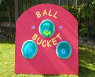 Freestanding - Size is 7' high x 2' wide BALL IN A BUCKET (4' High) 15.