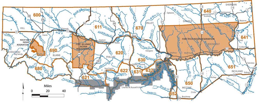 Reference map shows deer/elk hunting districts orientation within the State of Montana Deer & Elk District Maps 2015 Deer Elk Antelope Map only