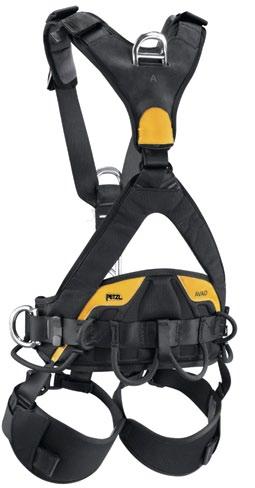 48 Work positioning and fall arrest harnesses AVAO BOD Comfortable fall arrest and work positioning harness Shoulder straps with self-locking DoubleBack buckles on each side X-shaped dorsal