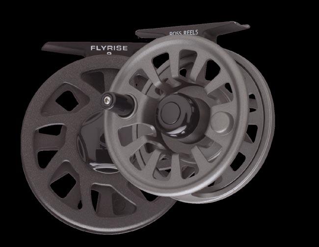 Flyrise Durably Built, Precision Drag Design New AGP Finish! The Flyrise is a large arbor fly reel that is built around the award winning Evolution LT drag system.