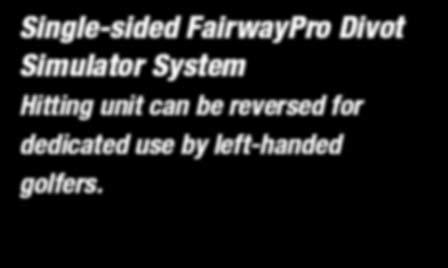 Single-sided FairwayPro Divot Simulator System Hitting unit can be
