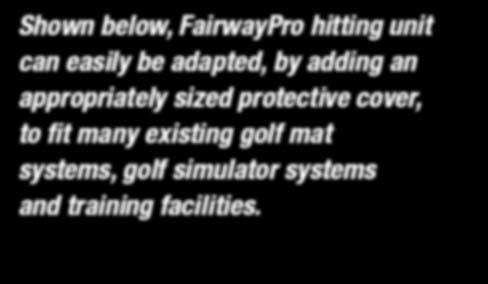 golf mat systems, golf simulator systems and training facilities.