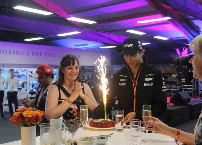 PADDOCK CLUB PARTY Included in Hero & Trophy Packages Hosted inside the famous Formula One Paddock Club, you