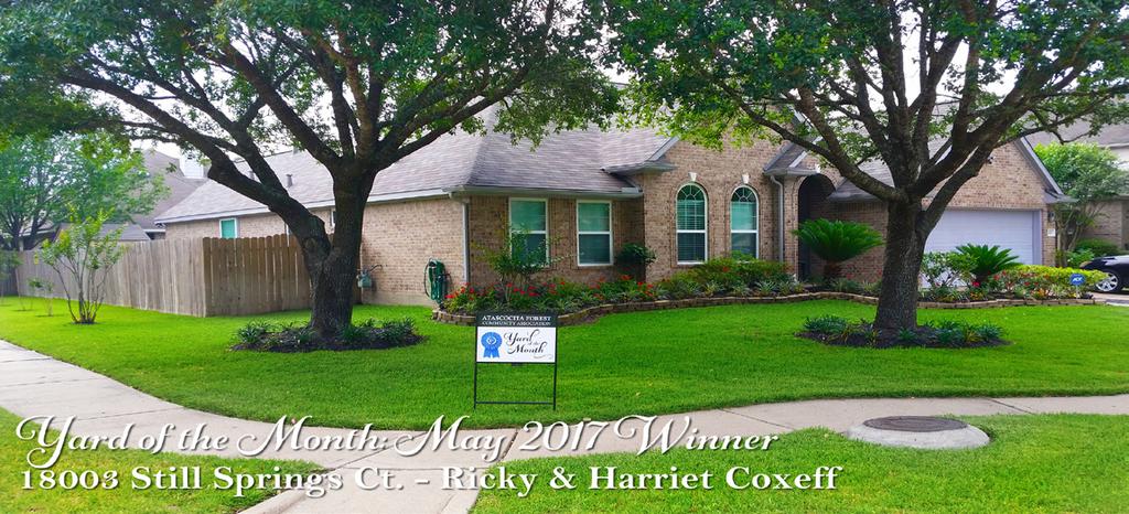 Residents may view a photo gallery with each month s winner on our website: www.atascocitaforest.org > 2017 Yard of the Month.. Selling Your Home In Atascocita Forest?