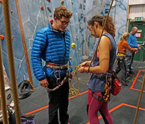 TECHNICAL COMPETENCE EQUIPMENT AND BELAYING Climbing Wall Instructors will be able to identify and evaluate commonly used indoor climbing equipment and demonstrate its use to individuals during a
