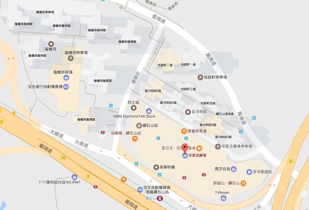 Location and Map of race venue Venue: Hollywood Plaza, 3 Lung Poon Street, Diamond Hill, Kowloon Public Transport MTR Diamond Hill Station Exit C Bus, 11, 38, 80, 89, 91, 92, 302, 671, 11C, 286M, 3B,