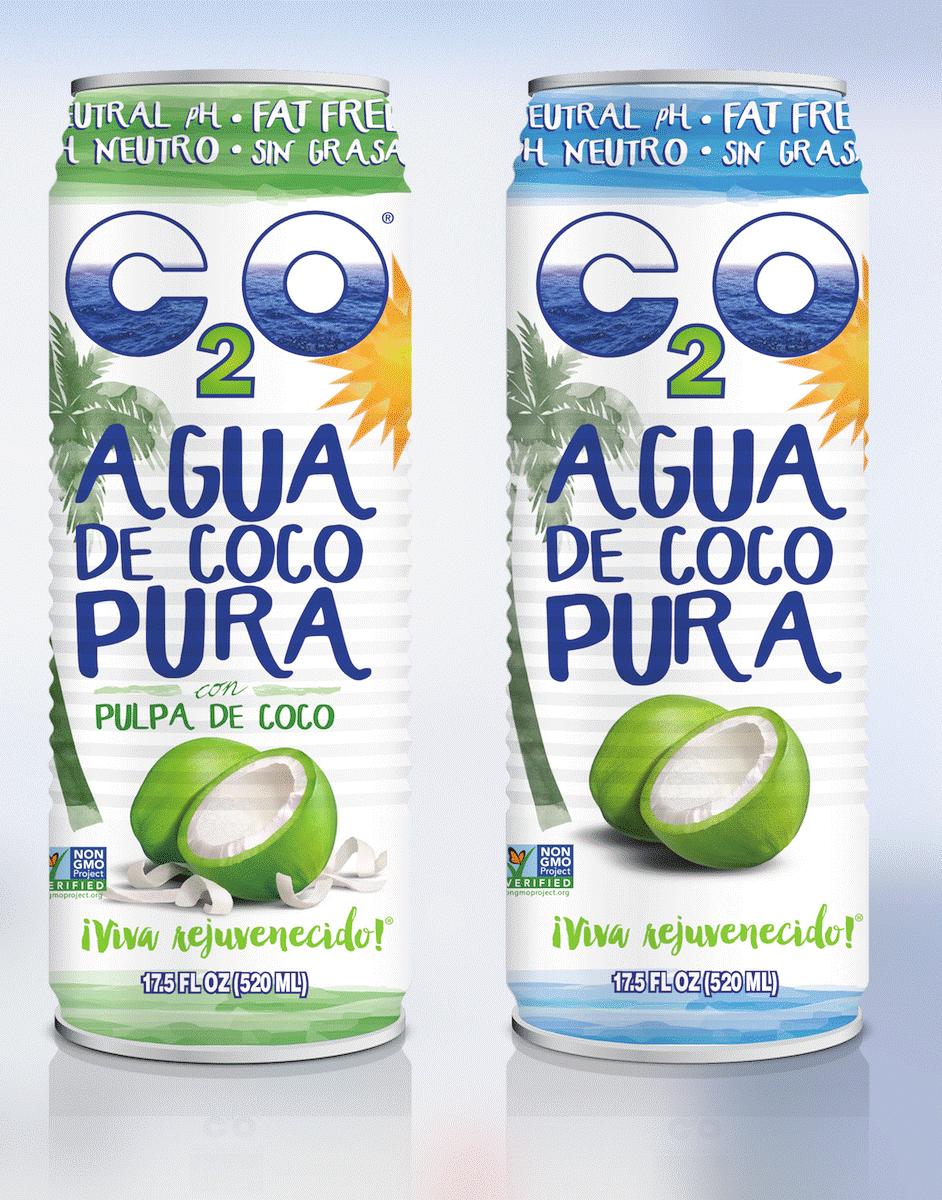 5 OZ 449920 C2O COCONUT WATER PURE 449938 C2O COCONUT WATER W/PULP Frazil Cool & Tasty FRAZIL DOUBLE BUBBLE DISPLAY W/CUPS