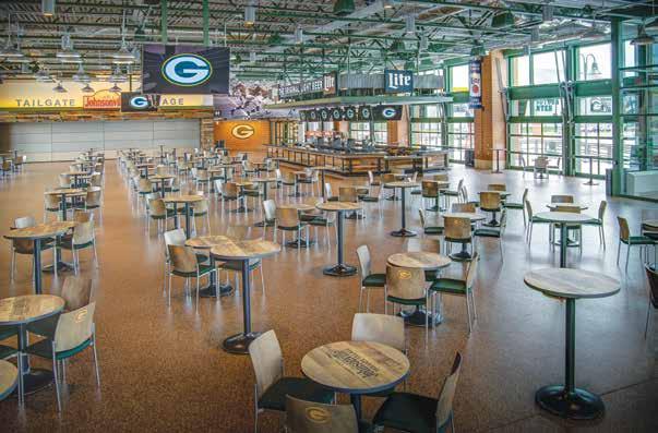 Inspiring J OHNSON VILLE TAILGATE VILLAGE In the shadows of Lambeau Field. Reflecting Lambeau Field s iconic look and feel, the Johnsonville Tailgate Village is host to fans on gameday.