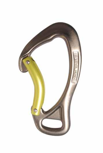 The DMM Sidewinder is a directional connector that has an integrated swivel feature, making it a very useful carabiner when there is a need to manage torsion, cable spin or when it is necessary to